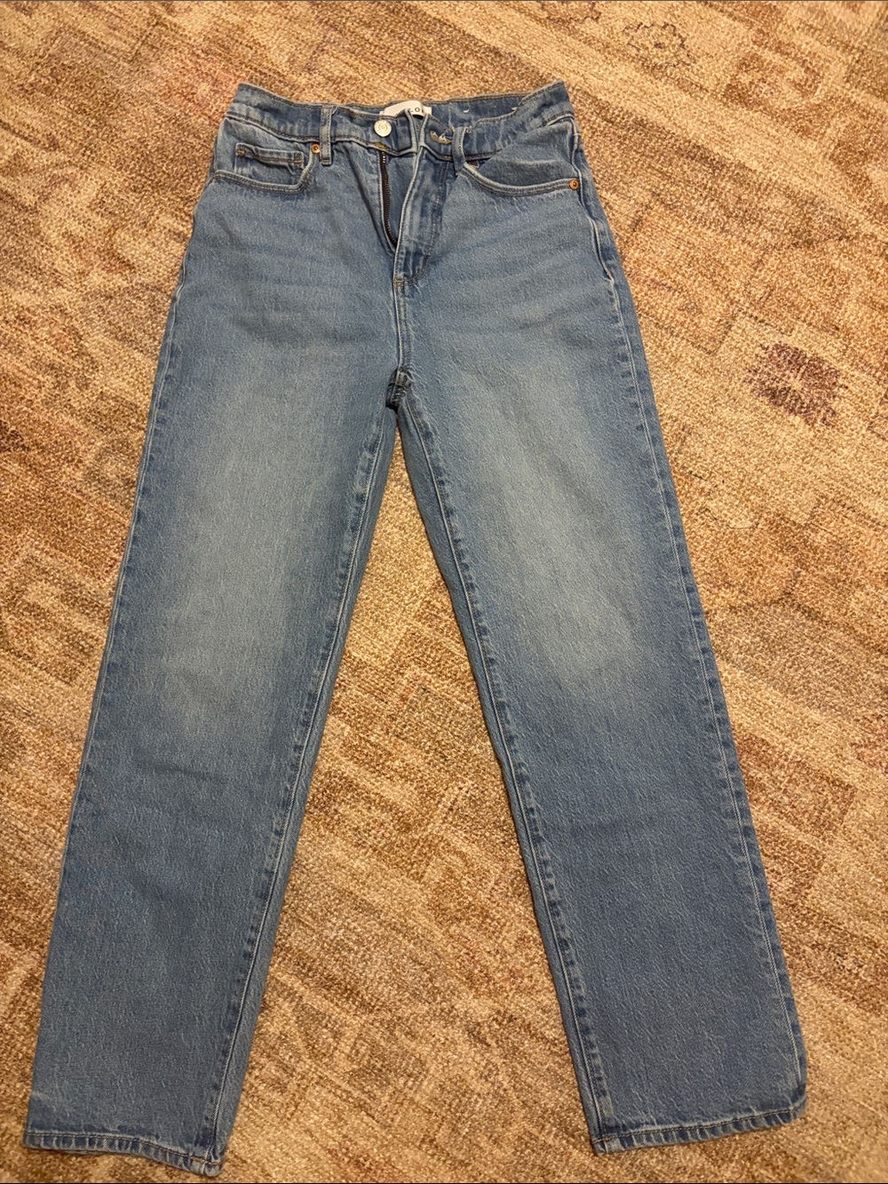 LOFT Straight-Leg Women's Jeans in Medium Blue Wash